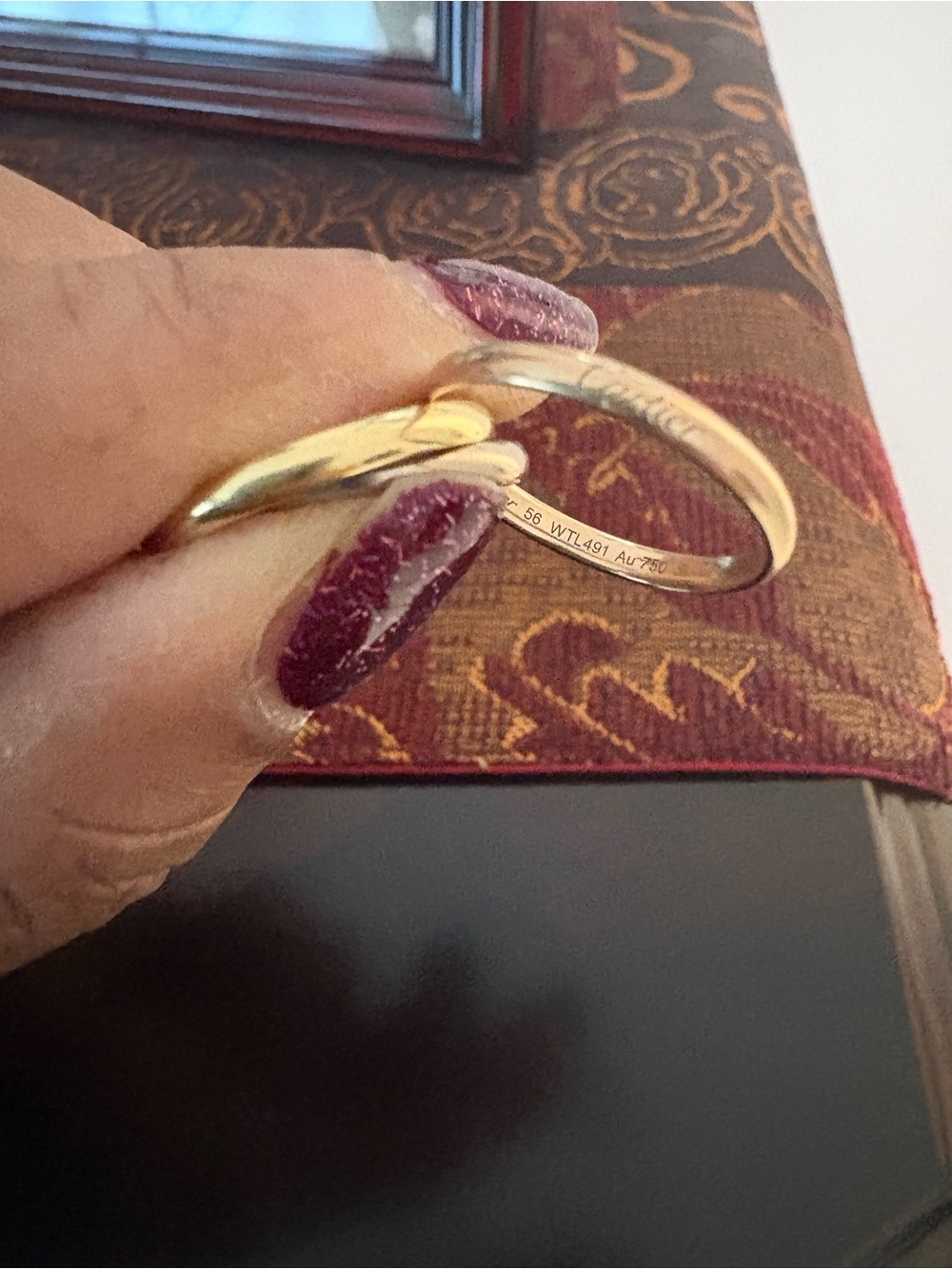 Cartier Trinity Ring in Yellow, White and Rose Gold small model size 56 - Picture 9 of 9